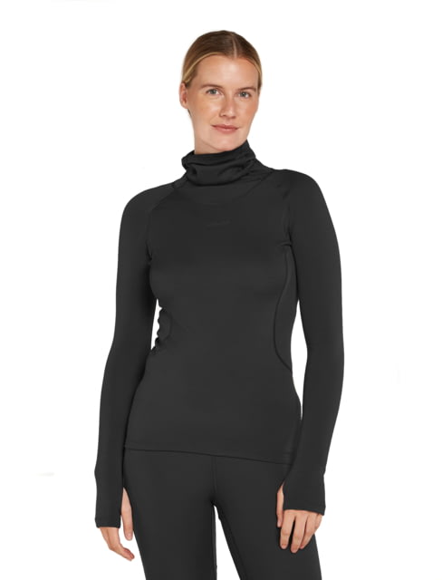 Icebreaker Women 300 MerinoFine Polar LS Roll Neck Black M