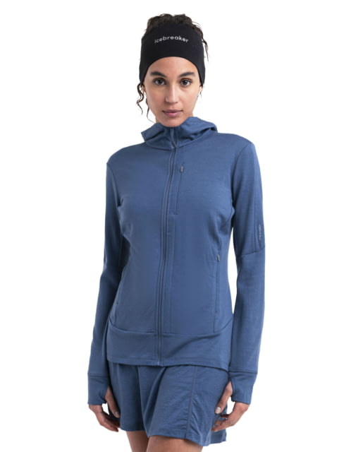 Icebreaker Women Merino 260 Quantum LS Zip Hoodie Dawn L