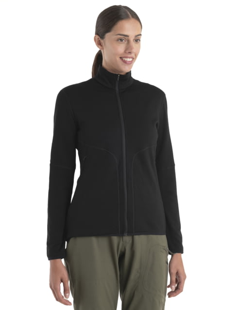 Icebreaker Women Merino 560 Realfleece Elemental LS Zip Black L