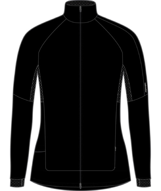 Icebreaker ZoneKnit Long Sleeve Zip Jacket - Women's Black Medium