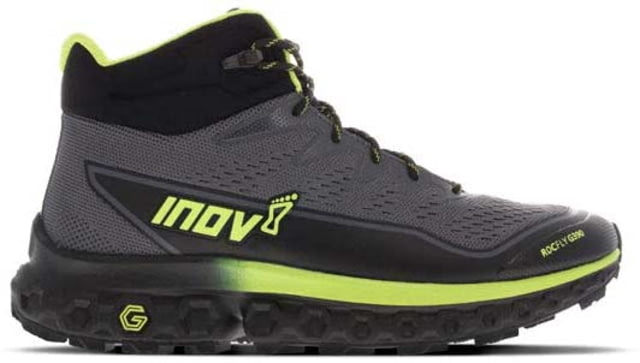 Inov-8 RocFly G 390 Hiking Shoes - Mens Grey/Black/Yellow 9.5/ 44/ M10.5/ W12