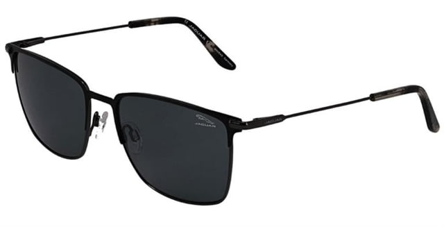 Jaguar 37362 Sunglasses Black-Gunmetal Polarized Lenses 56-18-145