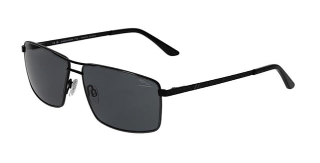 Jaguar 37363 Sunglasses Black-Gunmetal Polarized Lenses 62-14-145