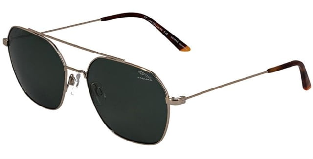 Jaguar 37595 Sunglasses Black-Green Nano Lenses 57-17-145