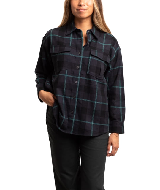 Jetty Anchor Flannel - Women's Extra Small Black
