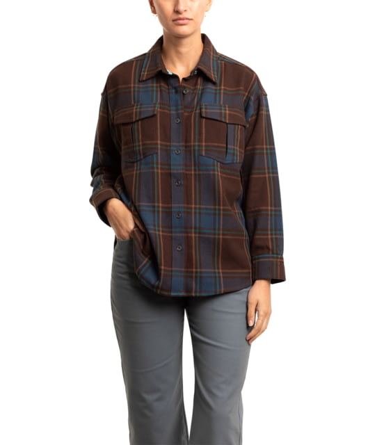 Jetty Anchor Flannel - Women's Large Brown