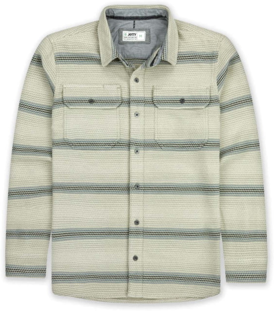 Jetty Men's Horizon Super Heavy Twill Flannel Shirt Grey Small