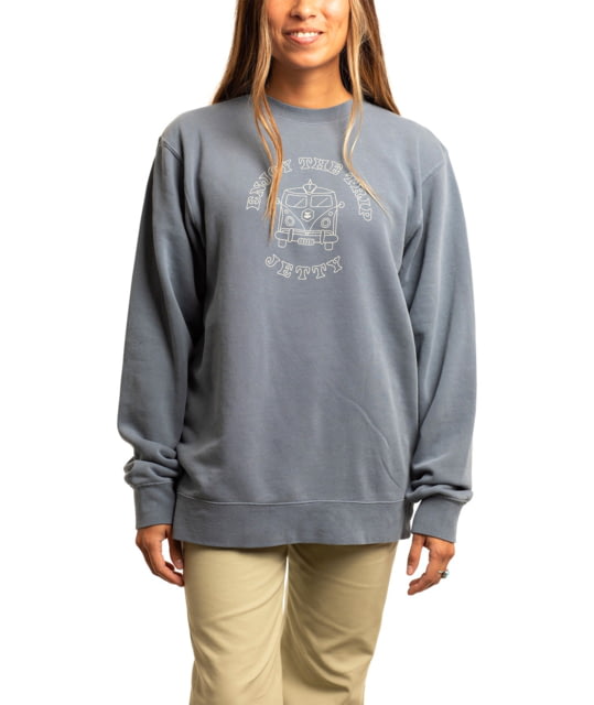 Jetty Road Trip Crew - Women's Large Fog