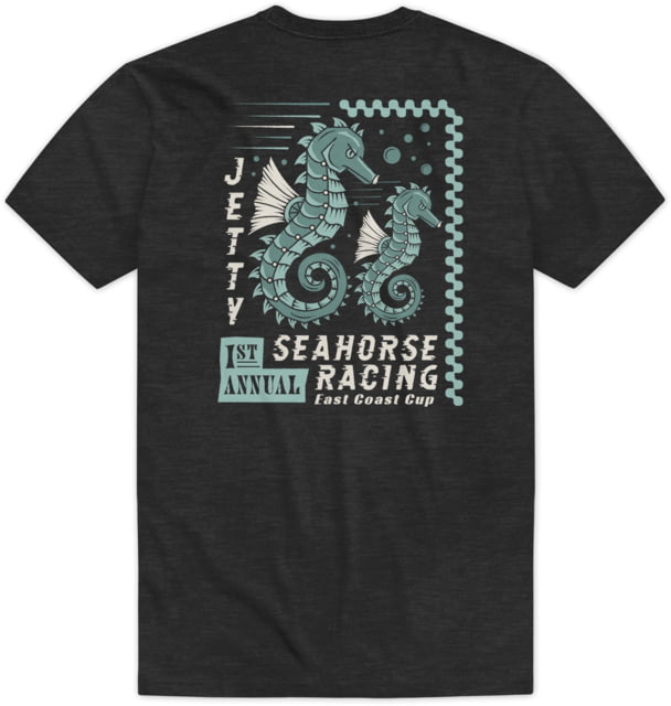 Jetty Seahorse Racing Tee - Mens Charcoal Large