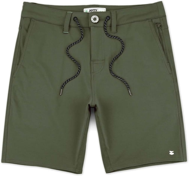 Jetty Traverse Utility Shorts – Mens Military Green 28 TRAVERS-MBMIL-28