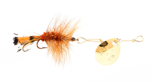 Joe's Flies Short Striker Classic In-Line Spinner Fly Sz 8 Brown Woolly Worm