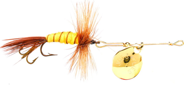 Joe's Flies Short Striker Classic In-Line Spinner Fly Sz 8 Meal Worm