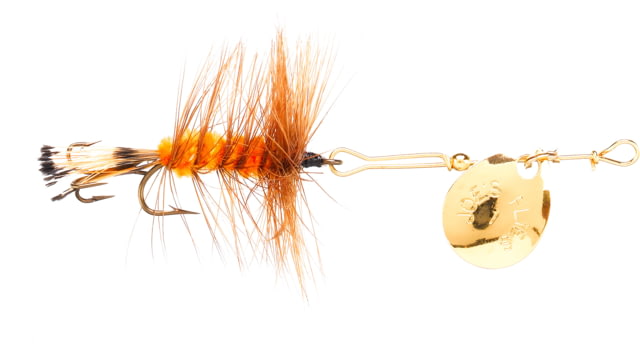 Joe's Flies Short Striker Classic In-Line Spinner Fly Sz 8 Wooly Worm