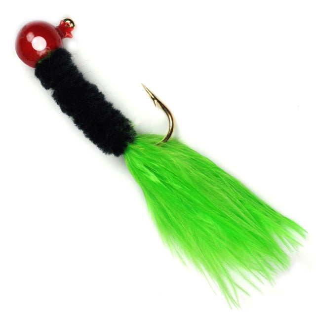 Johnson Johnson Beetle Bou Hard Bait Marabou Jig 1/16 oz 2in / 5cm Hook Size 1 10 Hooks Red/Black/Chartreuse
