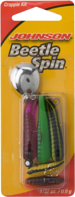 Johnson Johnson Beetle Spin Crappie Buster Hard Bait 1/32 oz 1in / 3cm Hook Size 10 Assorted