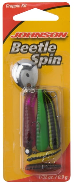 Johnson Beetle Spin Crappie Buster Hard Bait 1/32 oz 1in / 3cm Hook Size 10 Assorted
