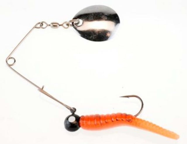 Johnson Beetle Spin Nickel Blade Hard Bait 1/4 oz 2in / 5cm Hook Size 4 Nickel Blade Fire Orange Crawfish