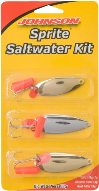 Johnson Johnson Sprite Saltwater Hard Bait Kit Spoon Saltwater Varied 2in / 5cm 3 Hooks Assorted