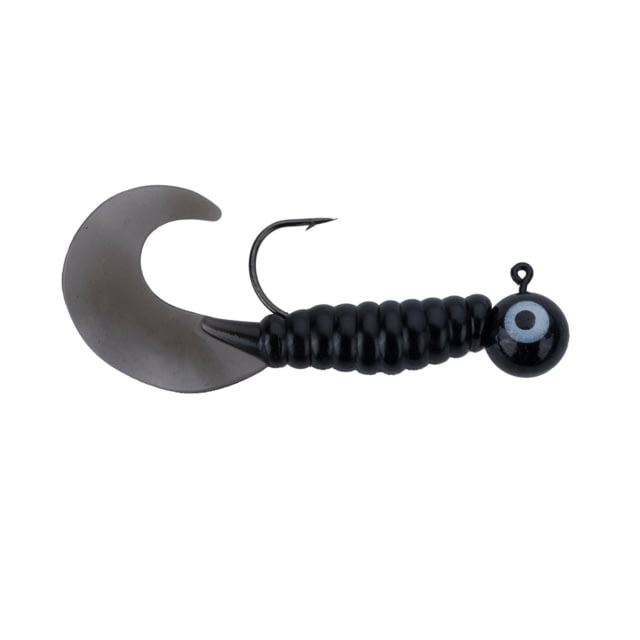 Johnson Swimming Grubs Soft Bait 1/4 oz 3in / 8cm Hook Size 2/0 5 Hooks Black