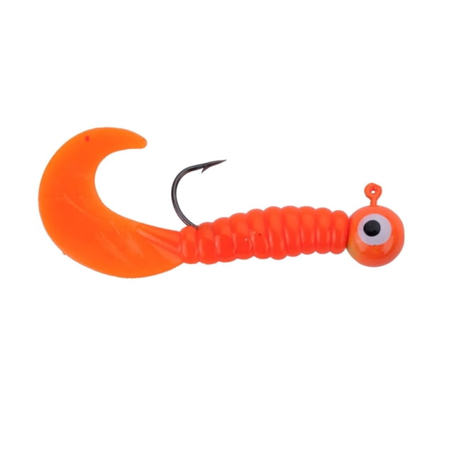 Johnson Swimming Grubs Soft Bait 1/8 oz 3in / 8cm Hook Size 1 5 Hooks Orange