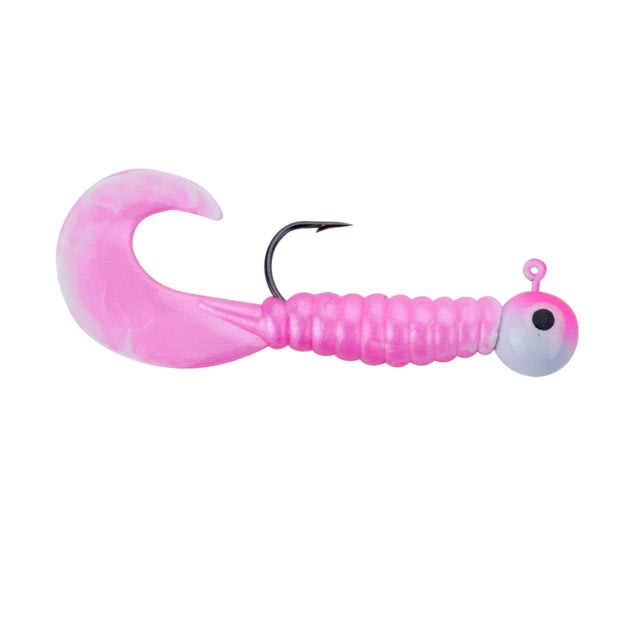 Johnson Swimming Grubs Soft Bait 1/8 oz 3in / 8cm Hook Size 1 5 Hooks Pink/White