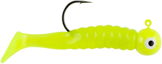 Johnson Johnson Swimming Paddletail Soft Bait 1/4 oz 2 1/8in / 5cm Hook Size 2/0 5 Hooks Chartreuse