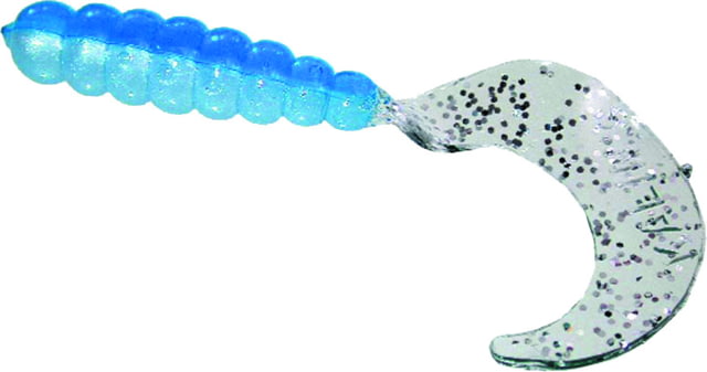 Kalin's Fishing Kalin 2in Triple Threat Grub 50 Pack Blue/Silver