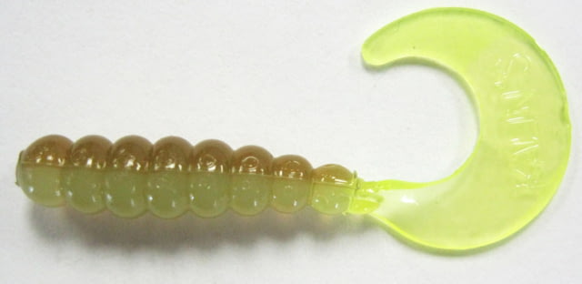 Kalin's Fishing Kalin 2in Triple Threat Grub 50 Pack Green Weenie