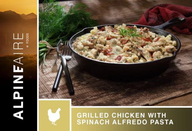 Katadyn Katadyn Alpine Aire Foods Grilled Chicken with Spinach Alfredo Pasta