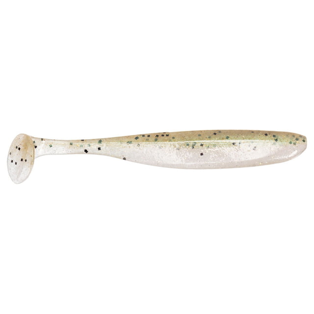 Keitech Easy Shiner Ghost Rainbow Trout 4in Shad Shaped Paddletail Swimbait 7Pk Blister Pack Squid Scent Infused