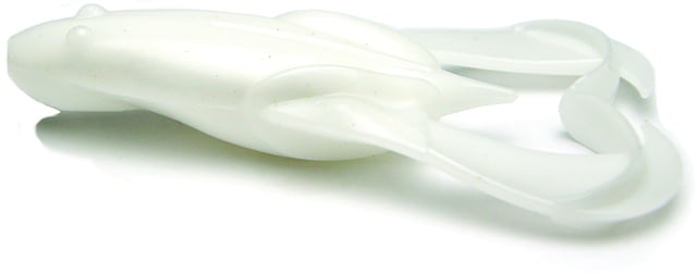 Keitech Noisy Flapper White 3.5in Topwater Buzzing Frog 5Pk Blister Pack Squid Scent Infused
