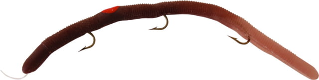Kelly's Plow Jockeys Pre-Rigged Plastic Worm 5 1/2in 3 Number 6 Hooks Neutral Clear Tail