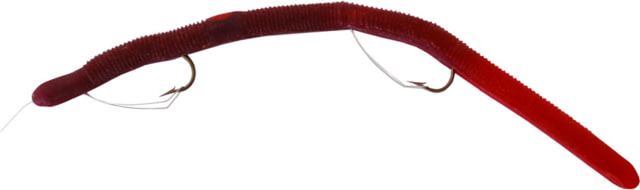 Kelly's Two-Hook Weedless Pre-Rigged Plastic Worm 5 1/2in Sz 4 Hooks Peachie Natural