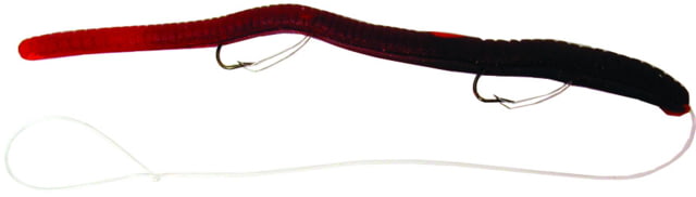 Kelly's Weedless Bass Crawler Pre-Rigged Plastic Worm 6 1/2in 2 Sz 4 Weedless Hooks Peachie/Natural