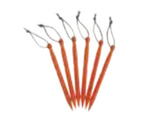 Kelty Feather Stake 6 Pack MANDARINE RED One Size