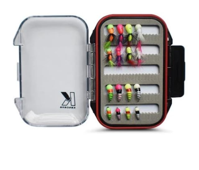 Kenders Outdoors 16 Piece Akua Jig Series Kit With Premium Box Clear