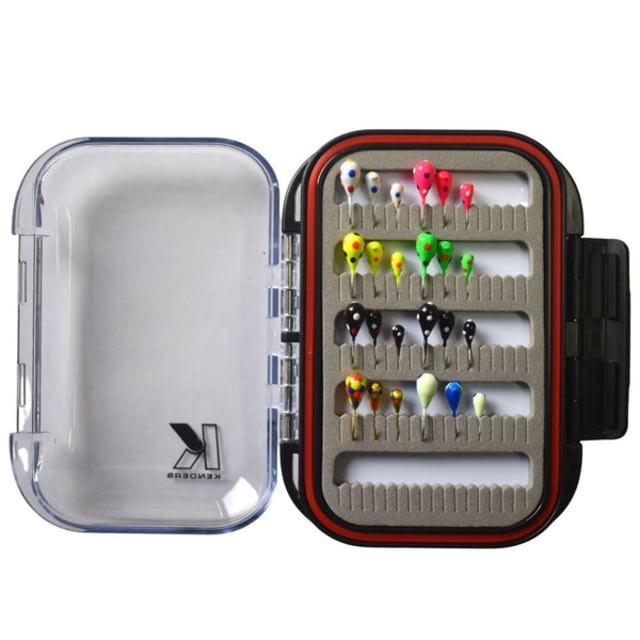 Kenders Outdoors 24 Piece Tungsten Jig Set With Premium Box Clear