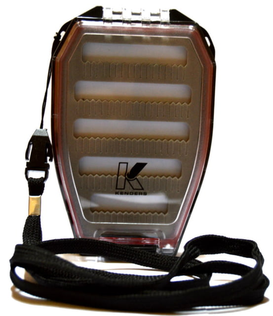Kenders Outdoors Double-Sided Floating Water-Proof Jig Box w/ Lanyard Clear