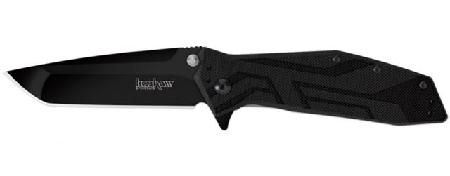 Kershaw Brawler Assisted Folding Knife 3in 8Cr13MoV Tanto Blade Glass-Filled Nylon Handle