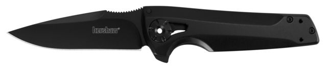 Kershaw Flythrough Folding Knife Black Blade and Handle