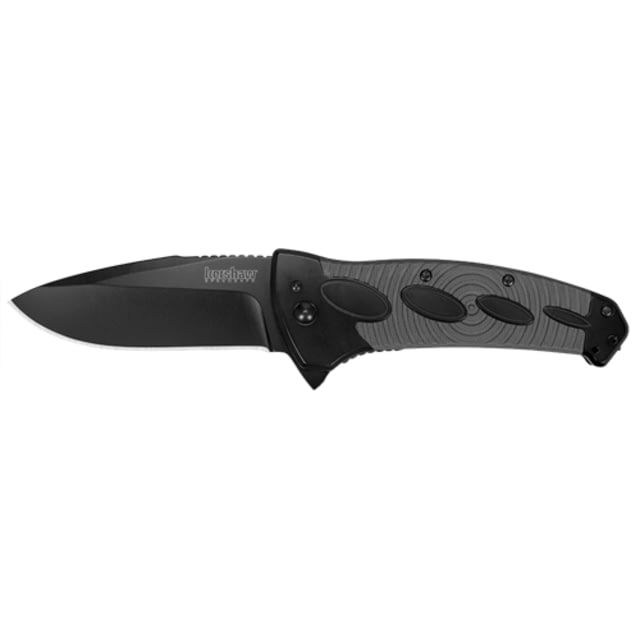 Kershaw Identity  Folding Knives 3.5 in 8Cr13MoV black-oxide coating Drop point Glass-filled nylon Black/Gray