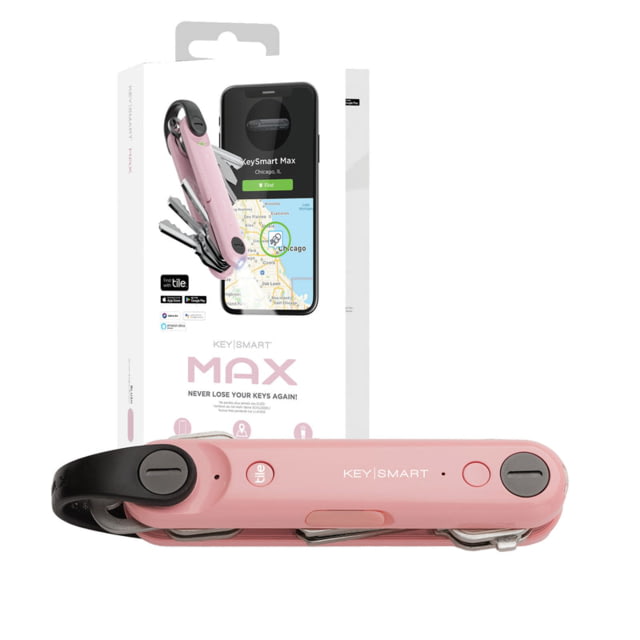 KeySmart Max w/ Tile Smart Location Blush