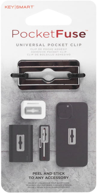 KeySmart PocketFuse Universal Pocket Clip Stainless Steel
