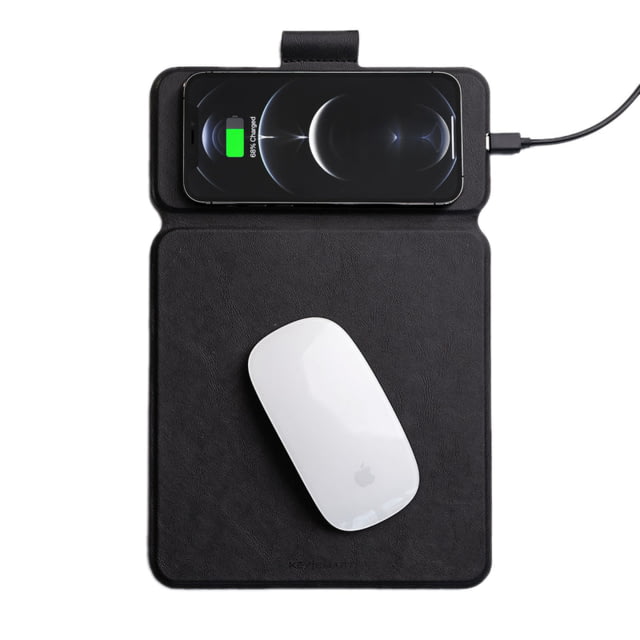 KeySmart TaskPad Mini Wireless Charging Mousepad Black