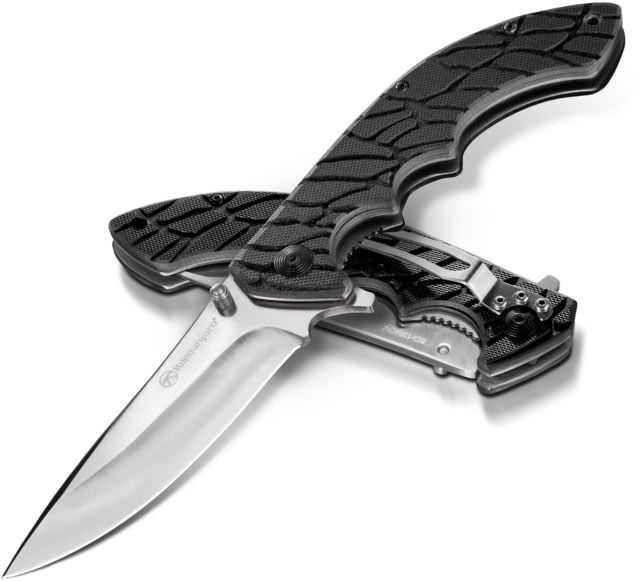 Kilimanjaro Gear Makazi Folding Knife3.8in Black G10 HandlePlain Blade KJ