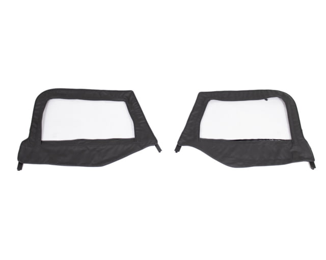 King 4WD Replacement Soft Upper Doors for Jeep Wrangler TJ Tinted Pair Black