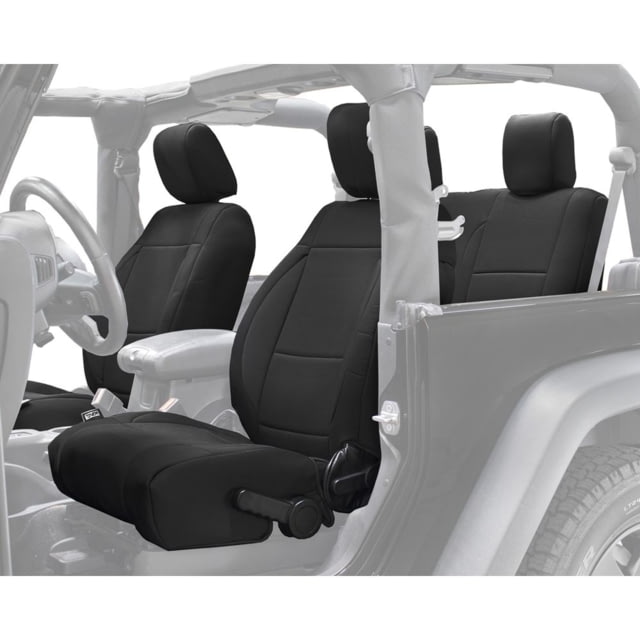 King 4WD Seat Covers Jeep Wrangler JL 2 Door 2018 - 2019 Neoprene Black/Black