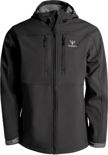 King's Camo Hunter Ranger Soft Shell Jacket - Men's Charcoal 3XL