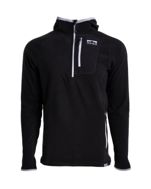 King's Camo XKG Covert 1/2 Zip Hoodie w/Face Mask - Mens Black 3XL