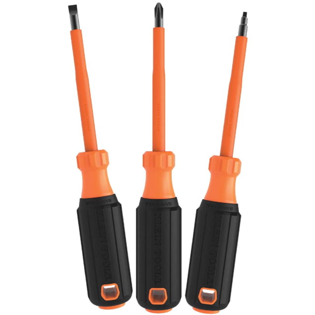 Klein Tools 1000V Insulated Screwdriver Set 3Piece Orange/Black